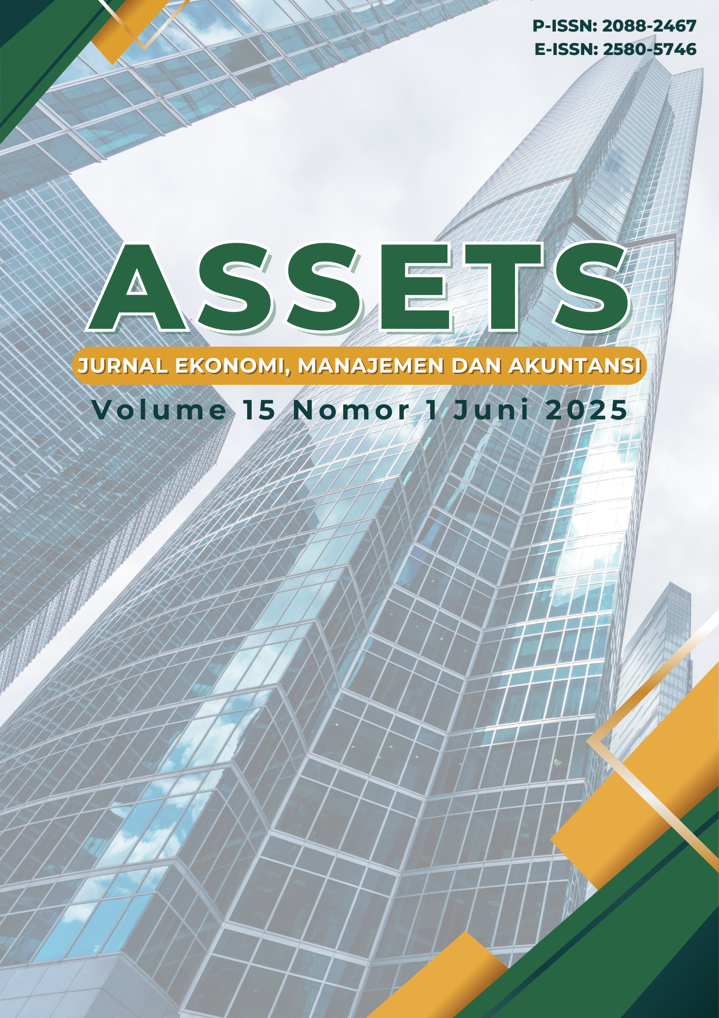 					View Vol. 15 No. 1 (2025): Assets : Jurnal Ekonomi, Manajemen dan Akuntansi
				
