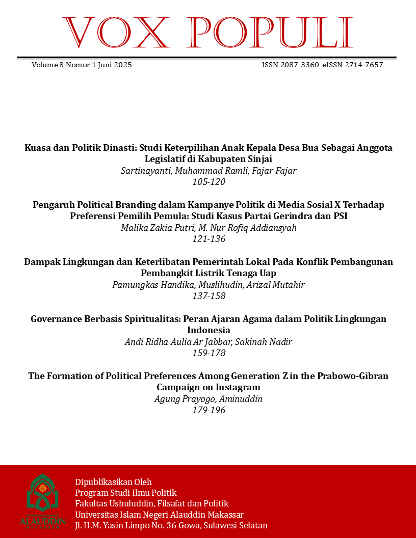 					View Vol. 8 No. 2 (2025): VOX POPULI
				